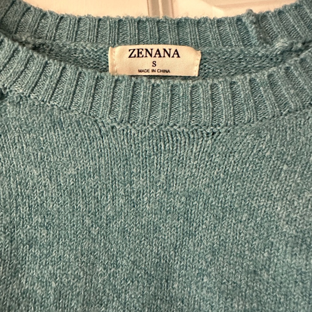 Light blue long sleeve sweater